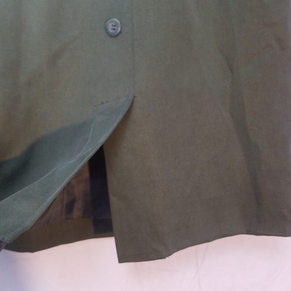 Cass Olive Green Faux Button-Front Skirt - Picture 6 of 10